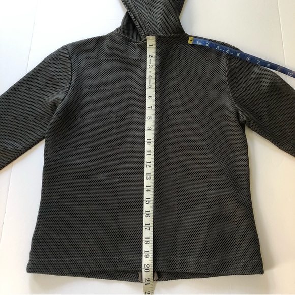 Unusual rare nylon hoodie by Alex Goes connecting zippers, 2 front pockets sz S - Picture 14 of 15